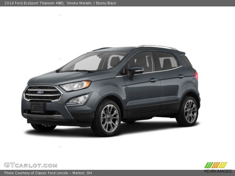 Smoke Metallic / Ebony Black 2019 Ford EcoSport Titanium 4WD