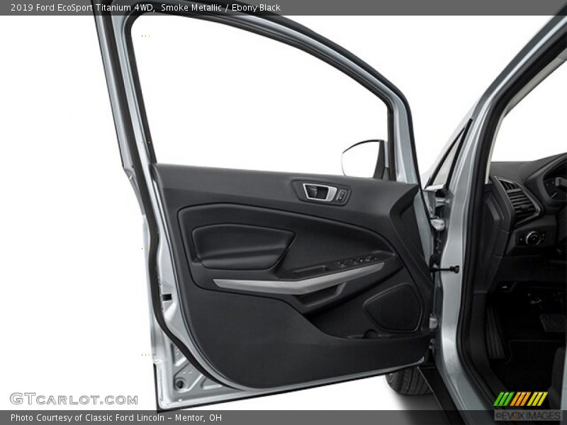 Smoke Metallic / Ebony Black 2019 Ford EcoSport Titanium 4WD