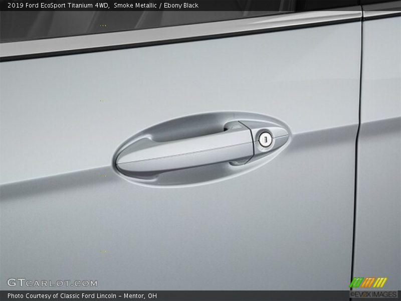 Smoke Metallic / Ebony Black 2019 Ford EcoSport Titanium 4WD