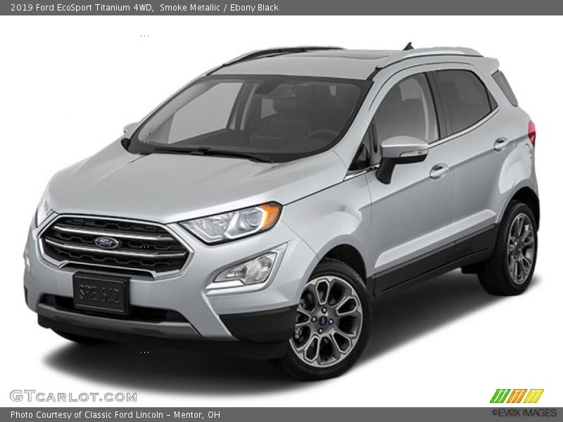 Smoke Metallic / Ebony Black 2019 Ford EcoSport Titanium 4WD