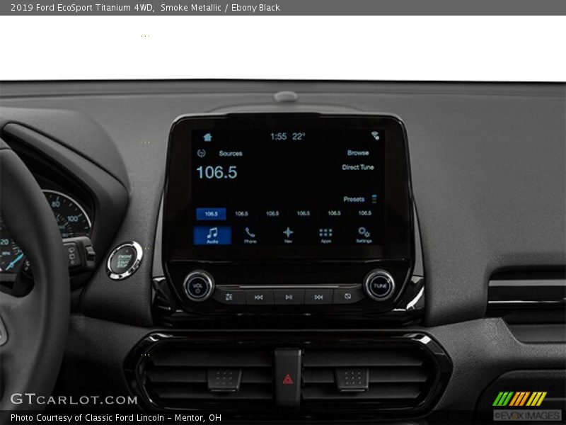 Smoke Metallic / Ebony Black 2019 Ford EcoSport Titanium 4WD