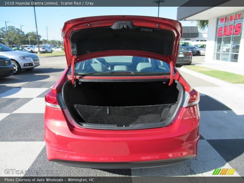 Scarlet Red / Gray 2018 Hyundai Elantra Limited