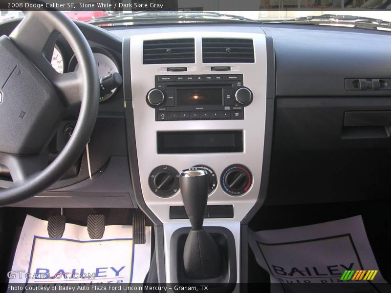 Stone White / Dark Slate Gray 2008 Dodge Caliber SE