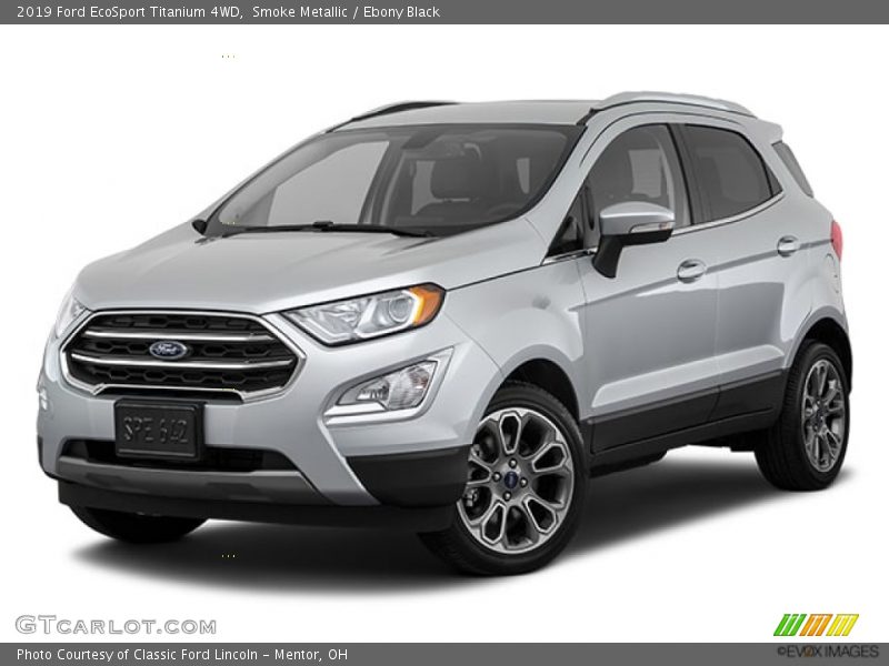 Smoke Metallic / Ebony Black 2019 Ford EcoSport Titanium 4WD