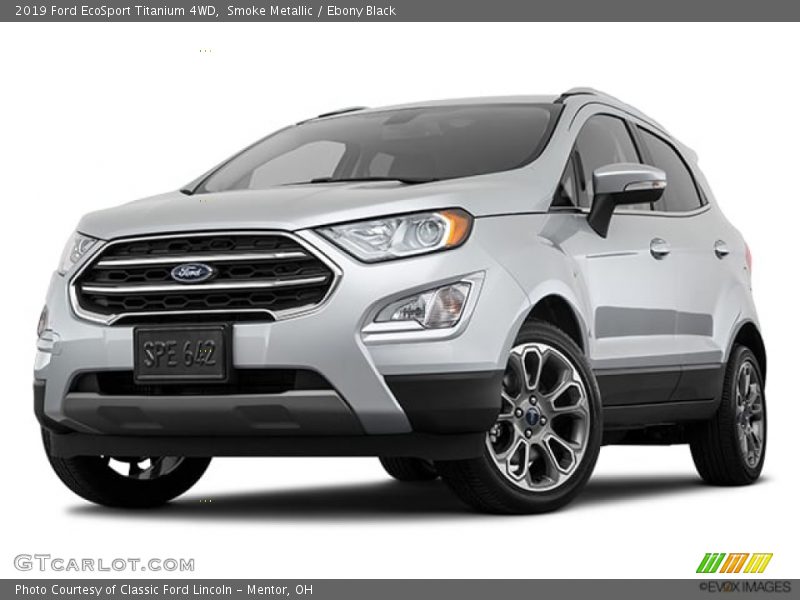 Smoke Metallic / Ebony Black 2019 Ford EcoSport Titanium 4WD