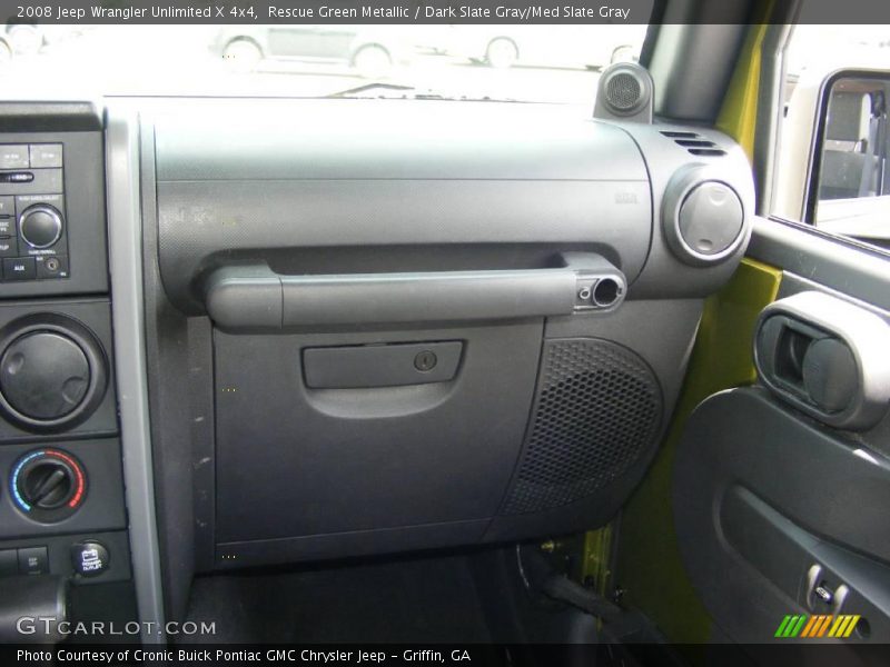 Rescue Green Metallic / Dark Slate Gray/Med Slate Gray 2008 Jeep Wrangler Unlimited X 4x4