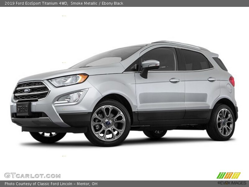 Smoke Metallic / Ebony Black 2019 Ford EcoSport Titanium 4WD