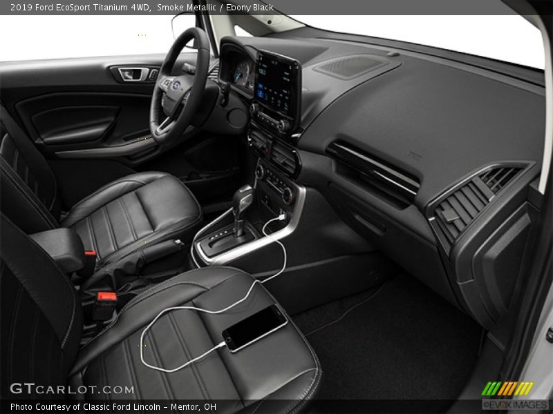 Smoke Metallic / Ebony Black 2019 Ford EcoSport Titanium 4WD