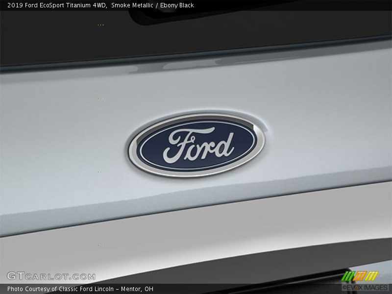 Smoke Metallic / Ebony Black 2019 Ford EcoSport Titanium 4WD
