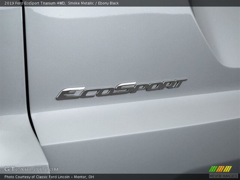 Smoke Metallic / Ebony Black 2019 Ford EcoSport Titanium 4WD