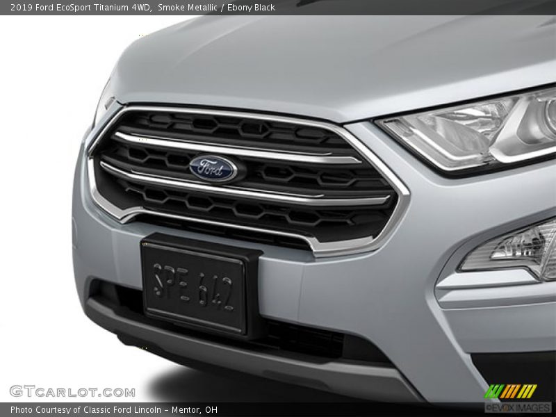 Smoke Metallic / Ebony Black 2019 Ford EcoSport Titanium 4WD