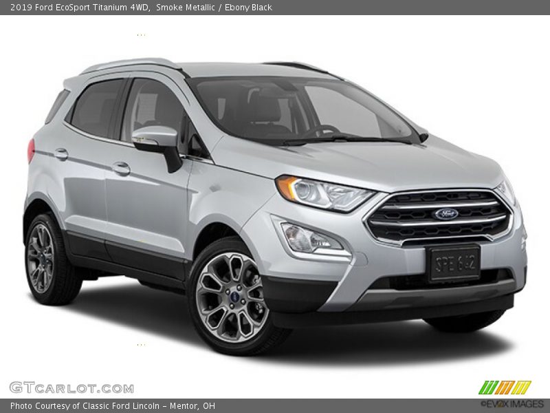 Smoke Metallic / Ebony Black 2019 Ford EcoSport Titanium 4WD