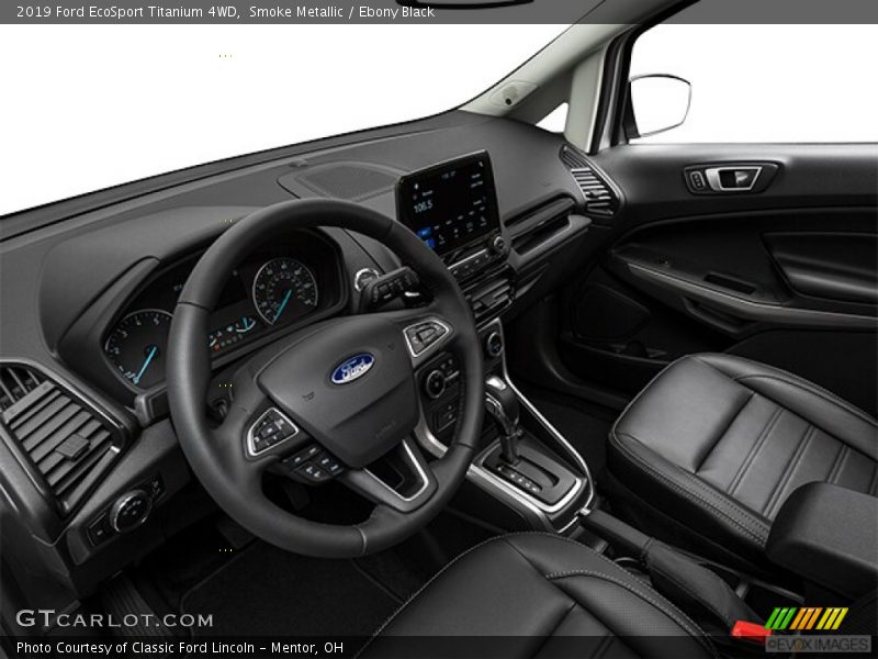 Smoke Metallic / Ebony Black 2019 Ford EcoSport Titanium 4WD