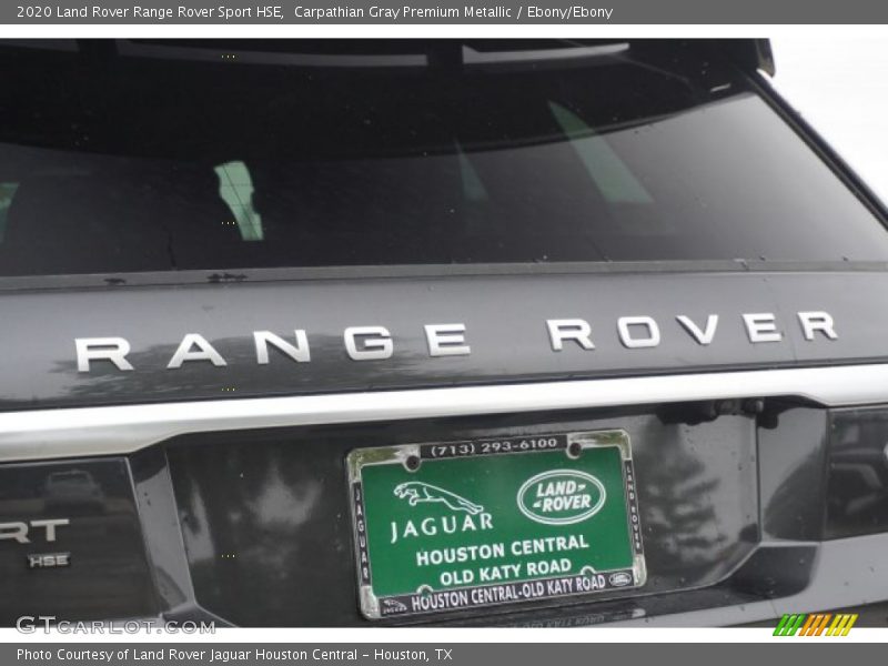 Carpathian Gray Premium Metallic / Ebony/Ebony 2020 Land Rover Range Rover Sport HSE