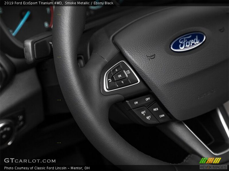 Smoke Metallic / Ebony Black 2019 Ford EcoSport Titanium 4WD