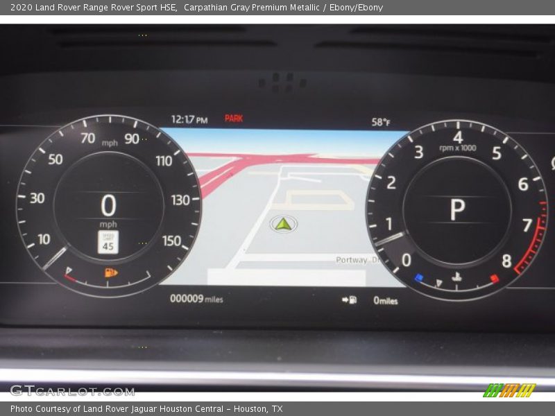 Carpathian Gray Premium Metallic / Ebony/Ebony 2020 Land Rover Range Rover Sport HSE