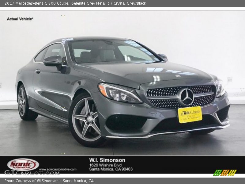 Selenite Grey Metallic / Crystal Grey/Black 2017 Mercedes-Benz C 300 Coupe