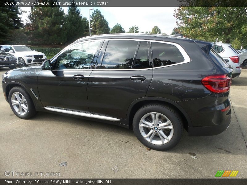 Dark Graphite Metallic / Oyster 2020 BMW X3 xDrive30i