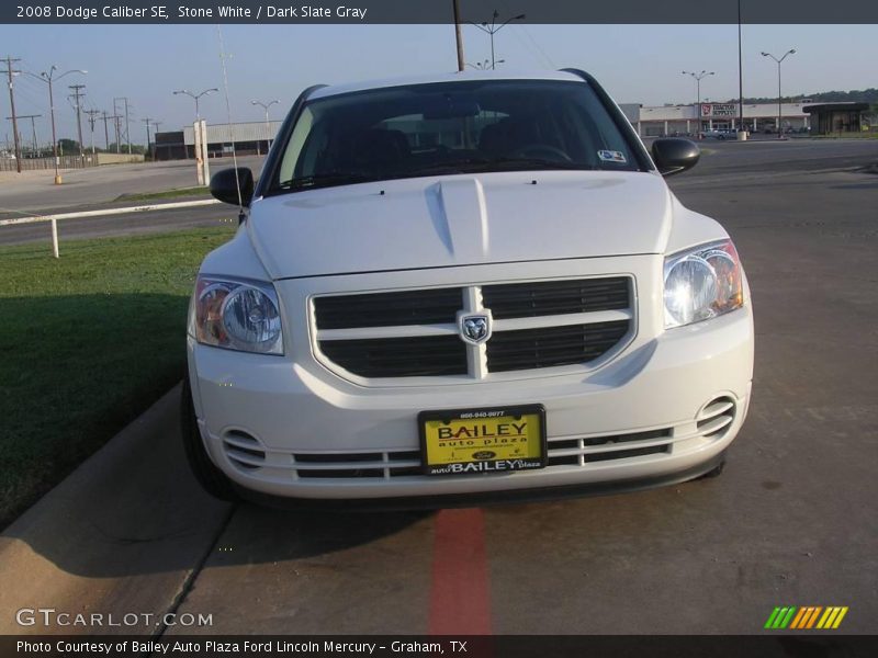 Stone White / Dark Slate Gray 2008 Dodge Caliber SE