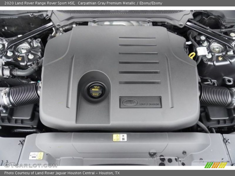 Carpathian Gray Premium Metallic / Ebony/Ebony 2020 Land Rover Range Rover Sport HSE