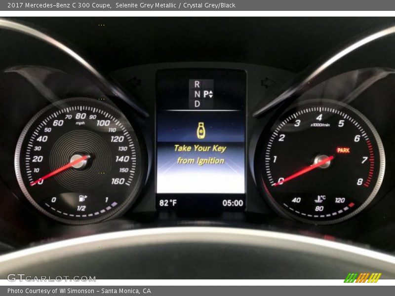 Selenite Grey Metallic / Crystal Grey/Black 2017 Mercedes-Benz C 300 Coupe