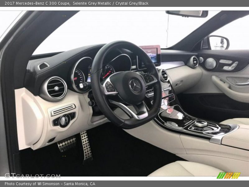 Selenite Grey Metallic / Crystal Grey/Black 2017 Mercedes-Benz C 300 Coupe