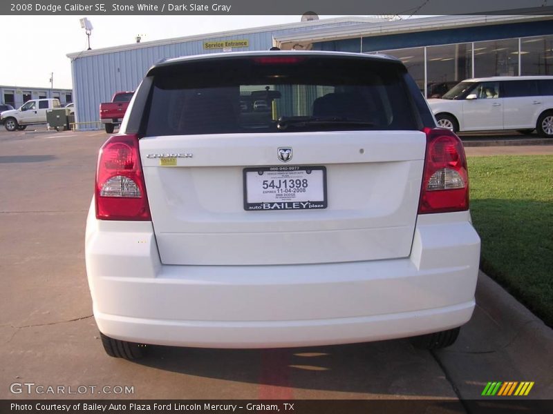 Stone White / Dark Slate Gray 2008 Dodge Caliber SE