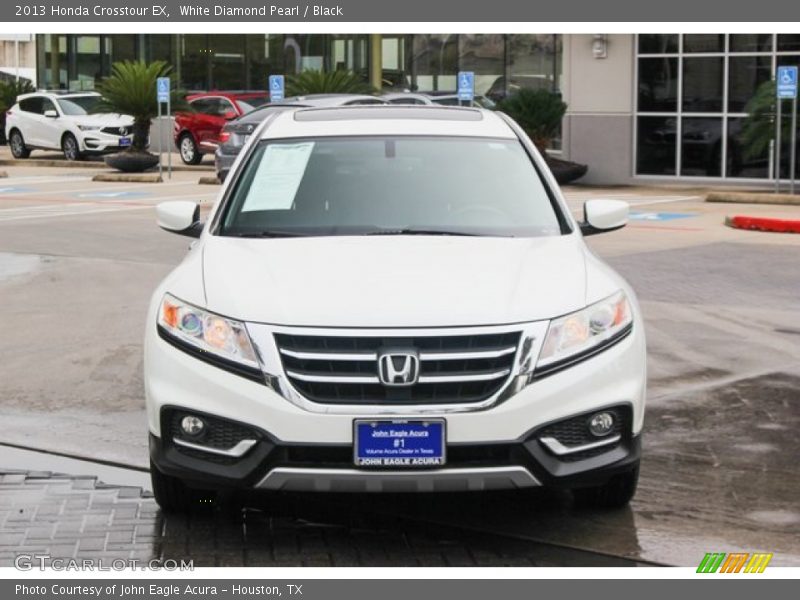 White Diamond Pearl / Black 2013 Honda Crosstour EX