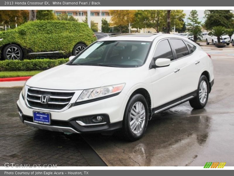 White Diamond Pearl / Black 2013 Honda Crosstour EX