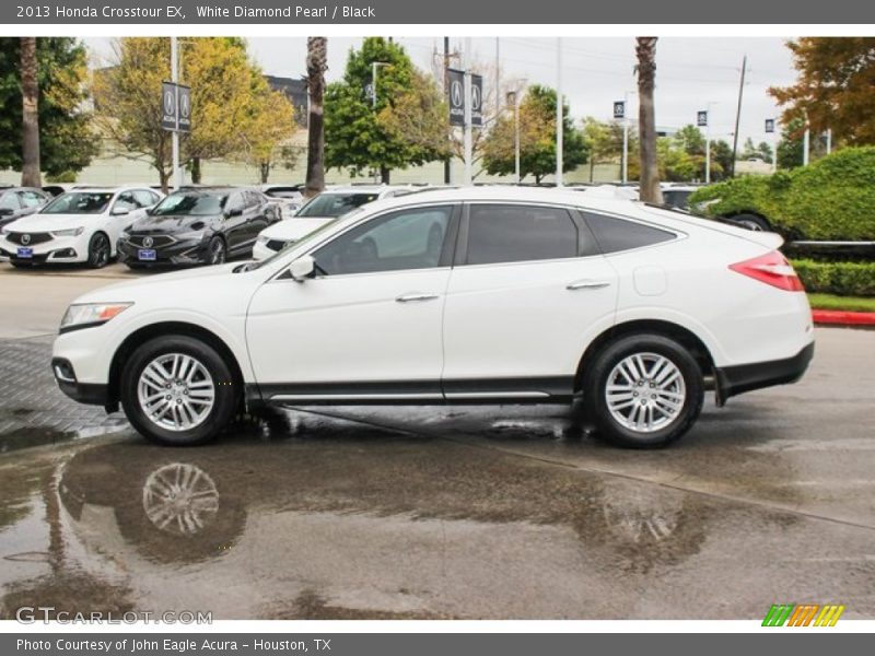 White Diamond Pearl / Black 2013 Honda Crosstour EX