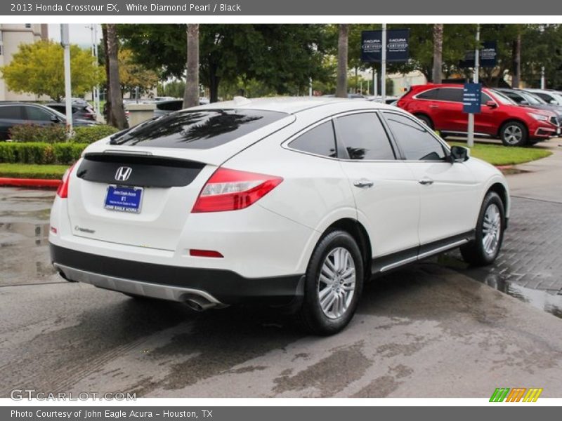 White Diamond Pearl / Black 2013 Honda Crosstour EX