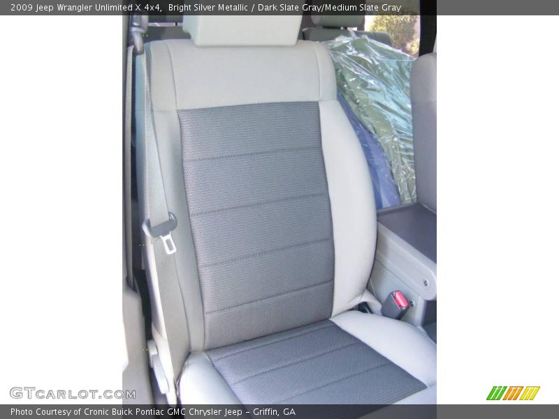 Bright Silver Metallic / Dark Slate Gray/Medium Slate Gray 2009 Jeep Wrangler Unlimited X 4x4