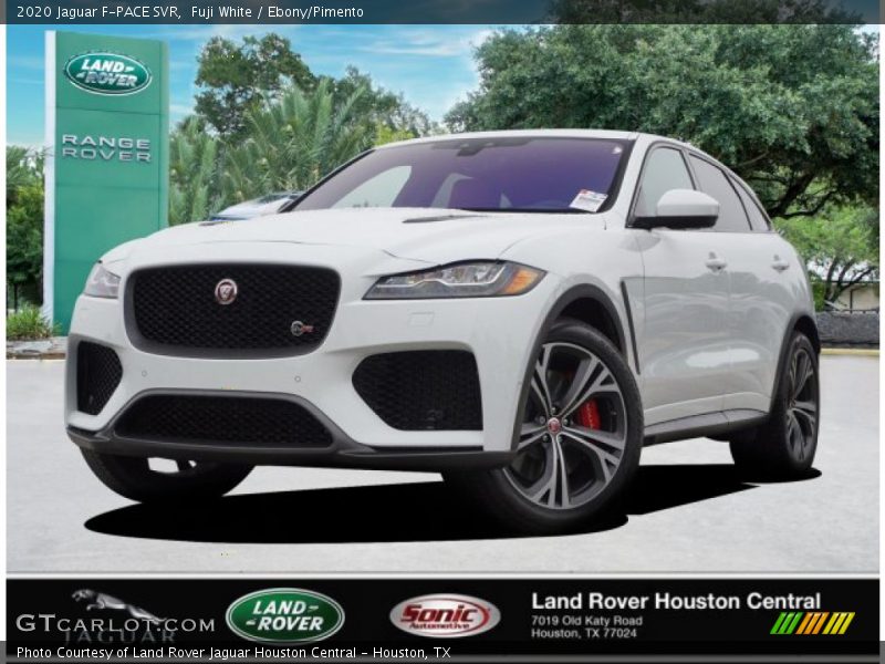 Fuji White / Ebony/Pimento 2020 Jaguar F-PACE SVR