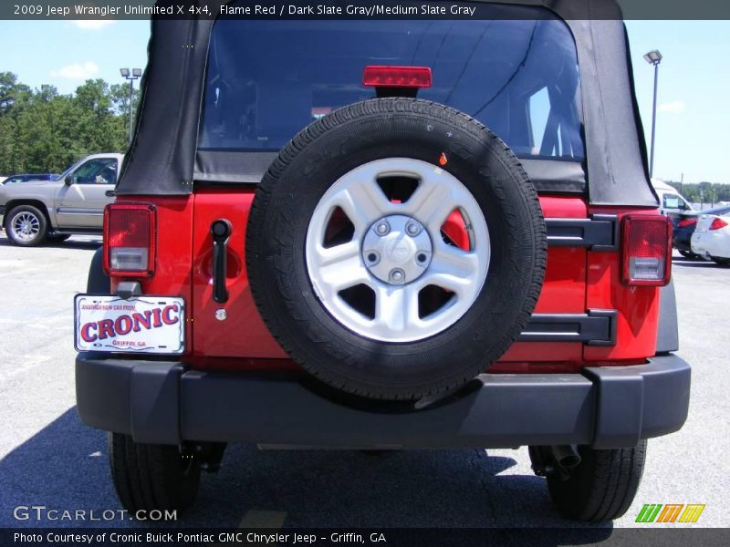 Flame Red / Dark Slate Gray/Medium Slate Gray 2009 Jeep Wrangler Unlimited X 4x4