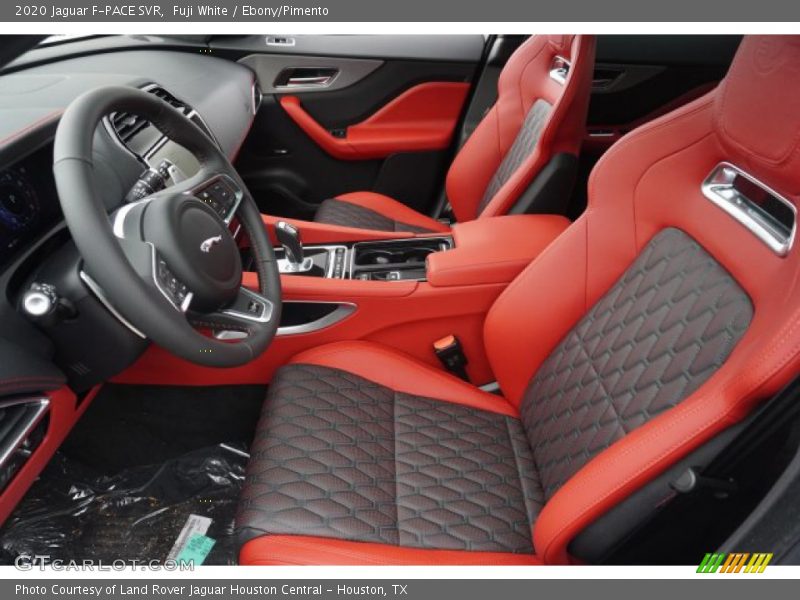  2020 F-PACE SVR Ebony/Pimento Interior
