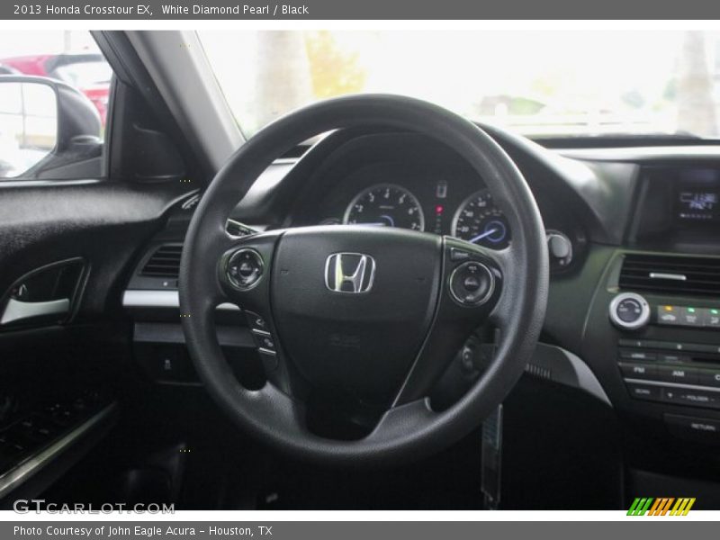 White Diamond Pearl / Black 2013 Honda Crosstour EX