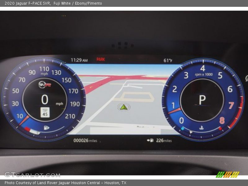  2020 F-PACE SVR SVR Gauges