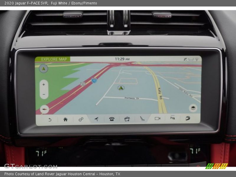 Navigation of 2020 F-PACE SVR