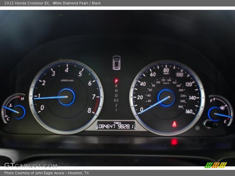White Diamond Pearl / Black 2013 Honda Crosstour EX