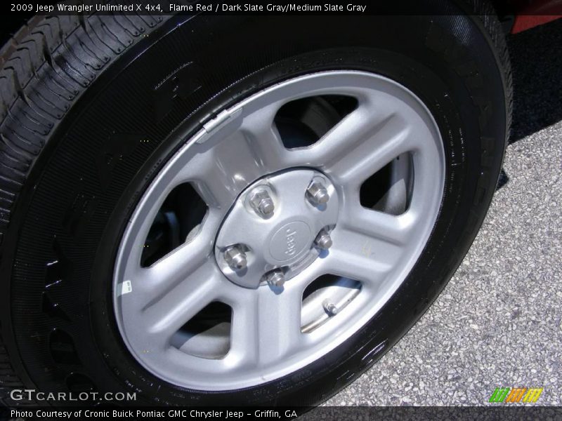 Flame Red / Dark Slate Gray/Medium Slate Gray 2009 Jeep Wrangler Unlimited X 4x4