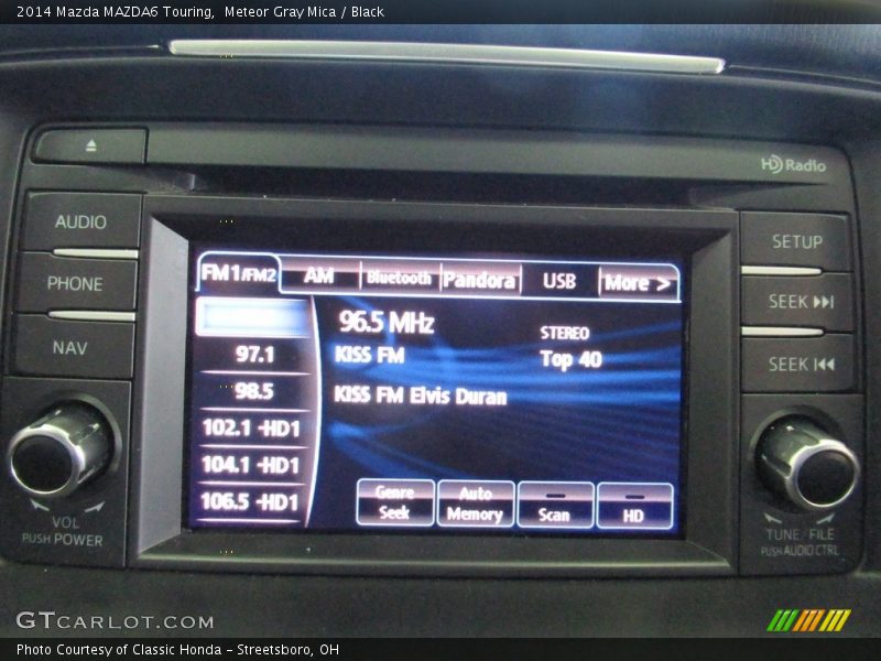 Meteor Gray Mica / Black 2014 Mazda MAZDA6 Touring
