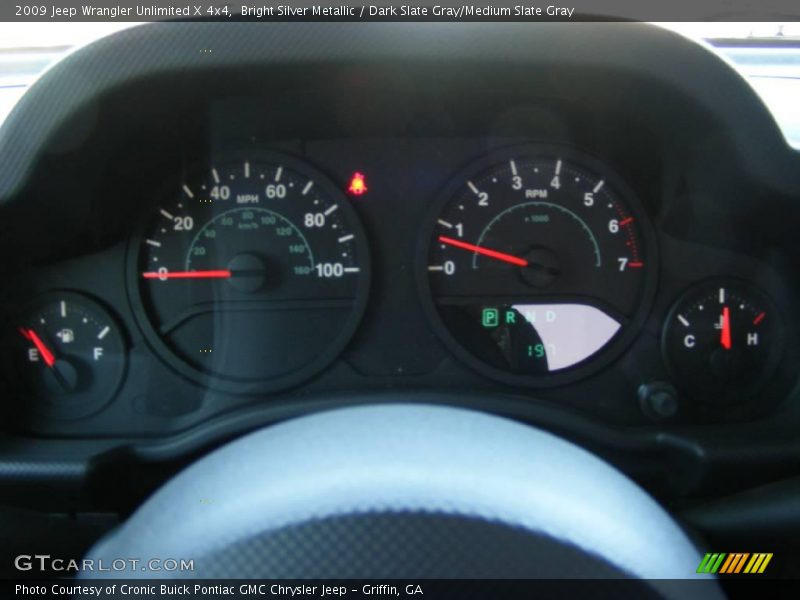 Bright Silver Metallic / Dark Slate Gray/Medium Slate Gray 2009 Jeep Wrangler Unlimited X 4x4