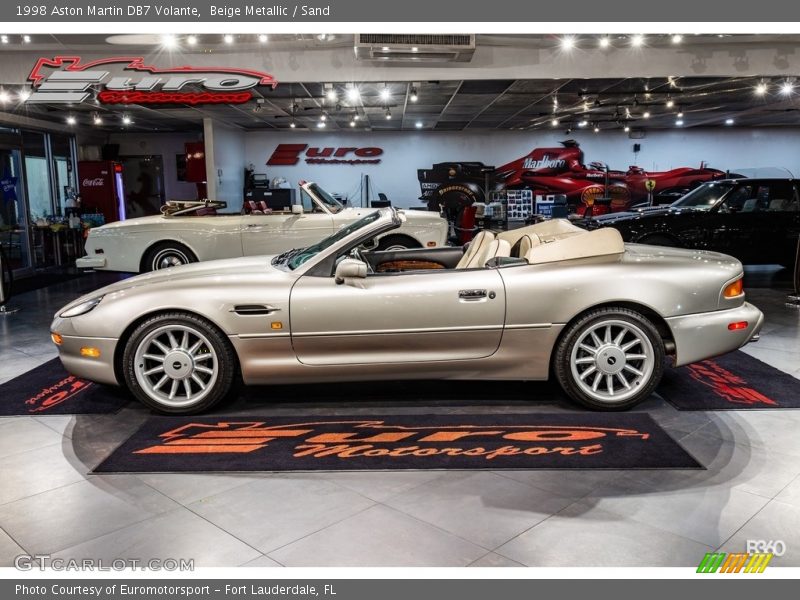 Beige Metallic / Sand 1998 Aston Martin DB7 Volante