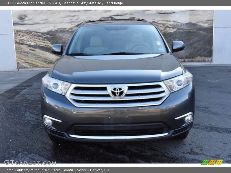 Magnetic Gray Metallic / Sand Beige 2013 Toyota Highlander V6 4WD