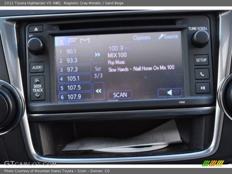 Magnetic Gray Metallic / Sand Beige 2013 Toyota Highlander V6 4WD