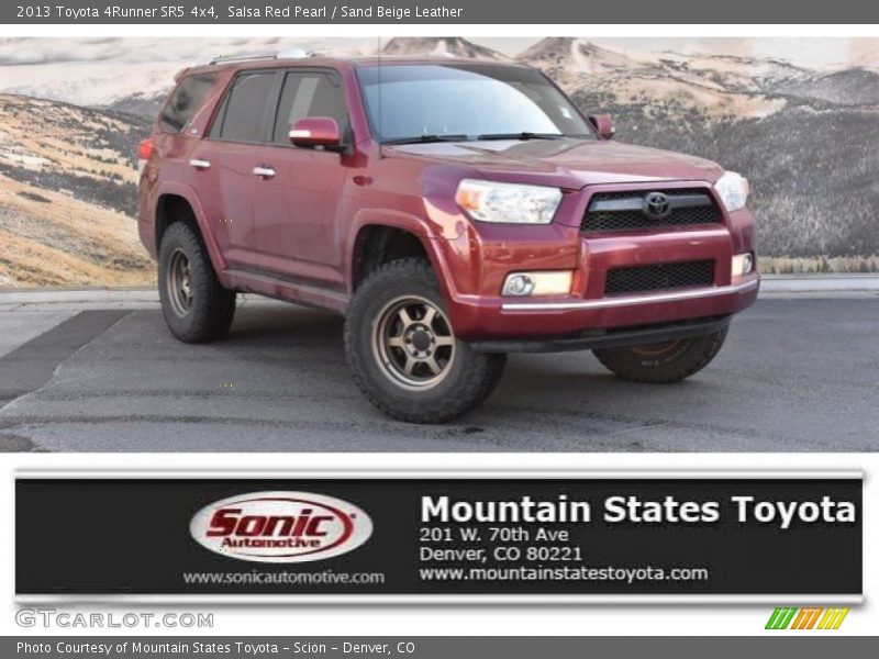 Salsa Red Pearl / Sand Beige Leather 2013 Toyota 4Runner SR5 4x4