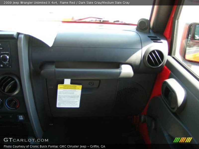 Flame Red / Dark Slate Gray/Medium Slate Gray 2009 Jeep Wrangler Unlimited X 4x4