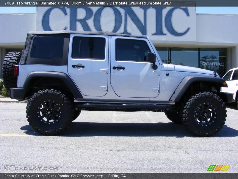 Bright Silver Metallic / Dark Slate Gray/Medium Slate Gray 2009 Jeep Wrangler Unlimited X 4x4