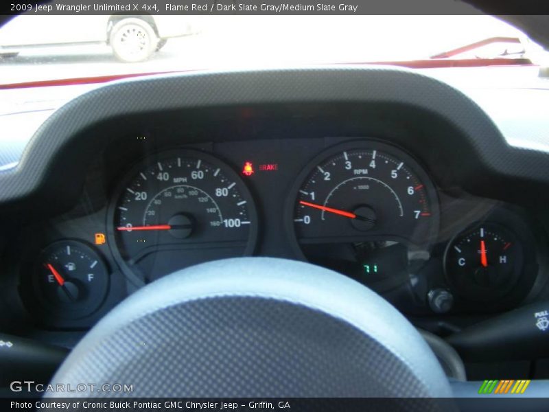 Flame Red / Dark Slate Gray/Medium Slate Gray 2009 Jeep Wrangler Unlimited X 4x4