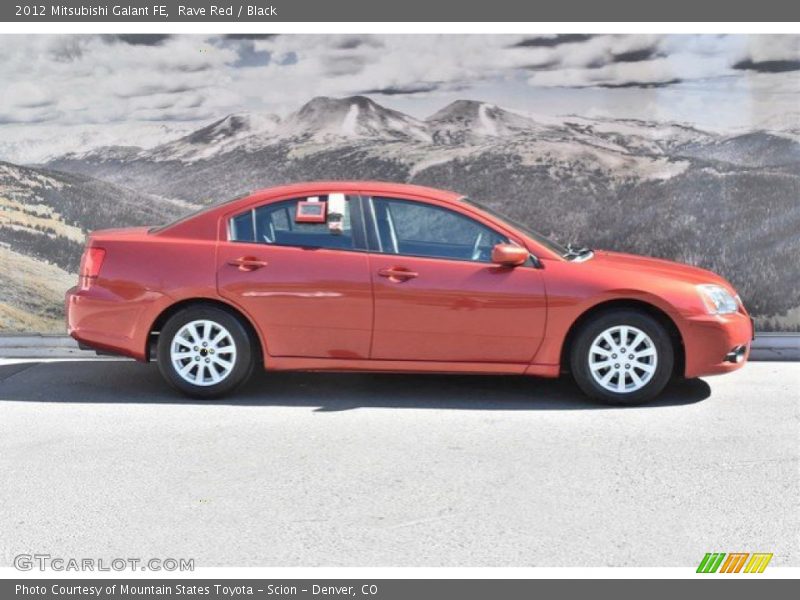 Rave Red / Black 2012 Mitsubishi Galant FE